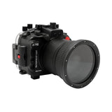 Sony A7 III / A7R III V.3 Series 40M/130FT Underwater camera housing (Including Flat Long port) Focus gear for FE 90mm / Sigma 35mm included