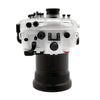 Sony A7 III / A7R III V.3 Series 40M/130FT Underwater camera housing (Including Flat Long port) Focus gear for FE 90mm / Sigma 35mm included. White