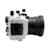 Sony A9 V.3 Series 40M/130FT Underwater camera housing with Zoom ring for FE16-35 F4 ZA OSS included. White