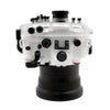 Sony A7 III / A7R III V.3 Series UW camera housing with 6" Dome port & pistol grip (Including Standard port) Zoom rings for FE12-24 F4 and FE16-35 F4 ZA OSS included. White