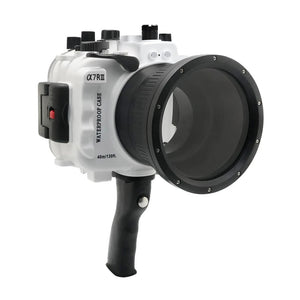 Sony A7 III / A7R III V.3 Series 40M/130FT Underwater camera housing with pistol grip (Standard port) Zoom ring for FE16-35 F4 ZA OSS included
