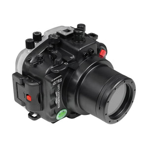Sony A7 III / A7R III V.3 Series 40M/130FT Waterproof housing with Flat standard port with 67mm thread for Sony FE 28-70mm F3.5-5.6 OSS Lens (Manual zoom gear included)