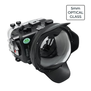 Sony A6600 SeaFrogs 40M/130FT UW housing with 6" Optical Glass Dry Dome Port for E10-18mm lens (zoom gear included)