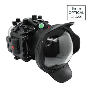 Sony A7R IV UW camera housing kit with 6" Optical Glass Dome port V.7 (Including standard port) Black.
