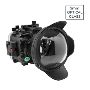Sony A7 IV FE12-24mm f4g UW camera housing kit with 6" Optical Glass Dome port (Including Flat Long port) Zoom rings for FE12-24 F4 and FE16-35 F4 included.