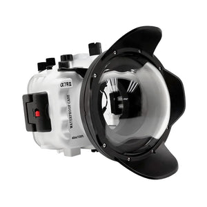 Sony A7 III V.3 Series UW camera housing kit with 6" Dome port V.7 (Including standard port) White.