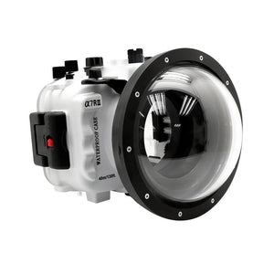 Sony A7 III / A7R III V.3 Series FE12-24mm f4g UW camera housing kit with 6" Dome port (Including standard port) Zoom rings for FE12-24 F4 and FE16-35 F4 ZA OSS included. White