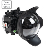 Sony A7S III Salted Line series 40m/130ft  waterproof camera housing with 6" Optical Glass Dome port V.1. Black
