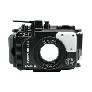 Olympus TG-6 60m/195ft SeaFrogs Underwater Camera Housing (Black) 