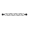 12"/30.5cm double 1 inch ball arm