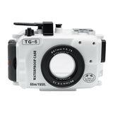 Olympus TG-6 60m/195ft SeaFrogs Underwater Camera Housing (White)