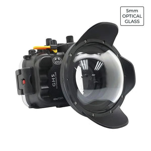 Panasonic Lumix GH5 & GH5 S & GH5 II 40m/130ft Underwater Camera Housing with Optical Glass Dry Dome port