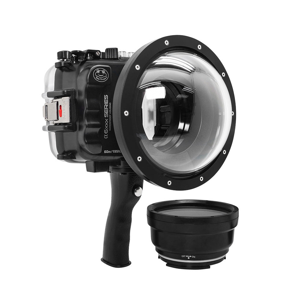 SeaFrogs UW housing for Sony A6xxx series Salted Line with pistol
