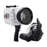 SeaFrogs UW housing for Sony A6xxx series Salted Line with pistol grip & 6" Dry dome port (White) - A6XXX SALTED LINE