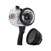 60M/195FT Waterproof housing for Sony RX1xx series Salted Line with Pistol grip & 4" Dry Dome Port (White)
