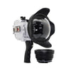60M/195FT Waterproof housing for Sony RX1xx series Salted Line with Pistol grip & 6" Dry Dome Port(White) - A6XXX SALTED LINE