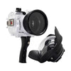 60M/195FT Waterproof housing for Sony RX1xx series Salted Line with Pistol grip & 6" Dry Dome Port(White) - A6XXX SALTED LINE