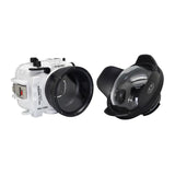 Salted Line Waterproof housing for Sony RX1xx series with 6" Optical Glass Dry Dome Port (White)