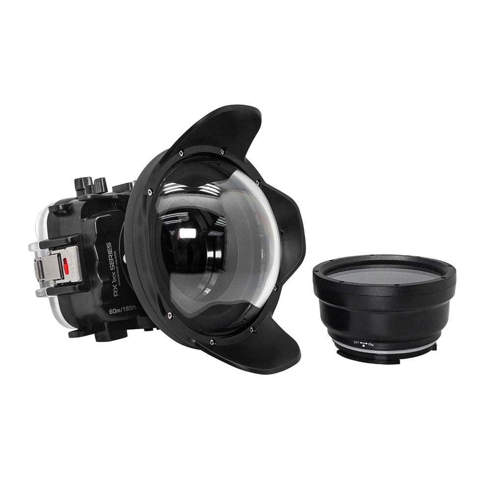 Meikon SEAFROGS Étui sous-Marine pour Appareil Canon EOS M6 Avec la