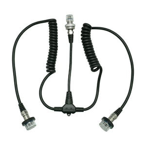 Sea Frogs Dual 5-Pin Sync Cord to Nikonos type bulkhead for underwater housings, 100M/330FT