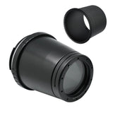 Flat Long port with 67mm thread for Sony FE 90mm Macro lens 40M/130FT (Focus gear optional)