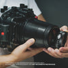Flat Long port with 67mm thread for Sony FE 90mm Macro lens 40M/130FT (Focus gear optional)