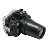 SeaFrogs 40m/130ft Underwater camera housing for Canon EOS R5 with Flat Long port with 67mm thread