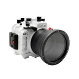 Sony A9 V.3 Series UW camera housing kit with 6" Dome port V.7 (Including standard port) White.