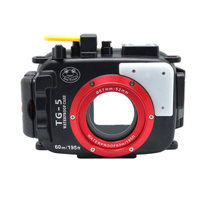 Olympus TG-5 60m/195ft SeaFrogs Underwater Camera Housing (Black) 