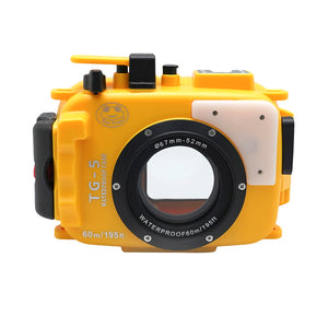 Olympus TG-5 60m/195ft SeaFrogs Underwater Camera Housing (Yellow) 