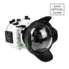 Sony A7 IV FE 12-24mm f4g UW camera housing kit with 6" Optical Glass Dome port (Including standard port) Zoom rings for FE 12-24mm F4 and FE 16-35mm F4 included. White