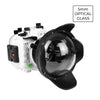 Sony A7 IV UW camera housing kit with 6" Optical Glass Dome port V.7 (Including Flat Long port) White.