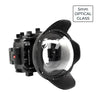 Sony A9 V.3 Series FE12-24mm f4g UW camera housing kit with 6" Optical Glass Dome port (Including standard port) Zoom rings for FE12-24 F4 and FE16-35 F4 included. Black